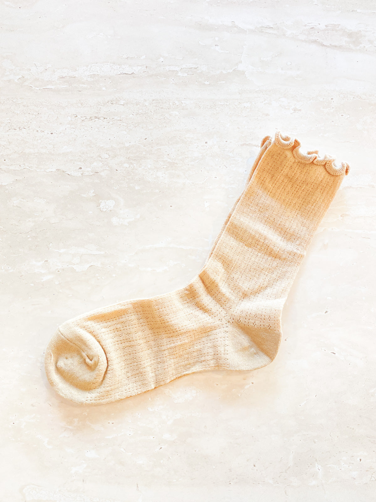 Marshmallow Frill Mesh Socks