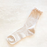 Marshmallow Frill Mesh Socks