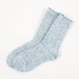 [New Colour] Hommy Frill Wool Crew Socks in Blue