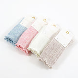 [New Colour] Hommy Frill Wool Crew Socks in Blue