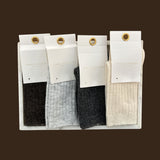Angels Rib Wool Blend Socks (4col)