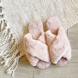 Skylar Fluffy Slippers in Pink (2SM & 2ML/pack)
