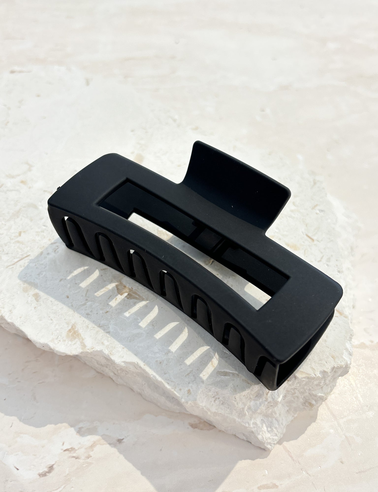 Large Matte Rectangular Claw Clip (5col)