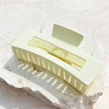 Large Matte Rectangular Claw Clip (5col)