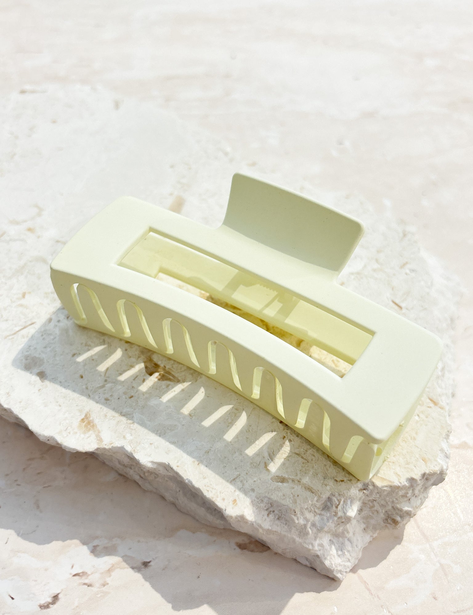 Large Matte Rectangular Claw Clip (5col)