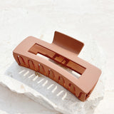 Large Matte Rectangular Claw Clip (5col)