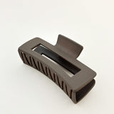 Large Matte Rectangular Claw Clip (5col)