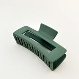 Large Matte Rectangular Claw Clip (5col)