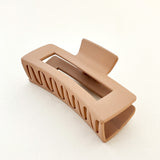 Large Matte Rectangular Claw Clip (5col)