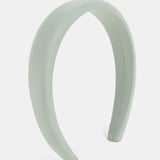 Satin Plain Padded Headband in Sage