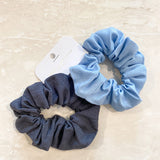 Berry Crush Linen Scrunchie Pack