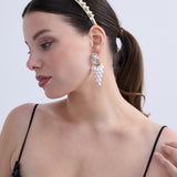 Opaline Pearl Statement Earrings