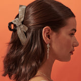 Rhinestone Bow Hair Claw Clip