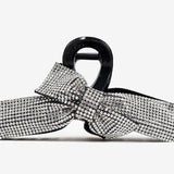 Rhinestone Bow Hair Claw Clip