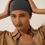 Soft Elastic Headband Set in Green&Grey