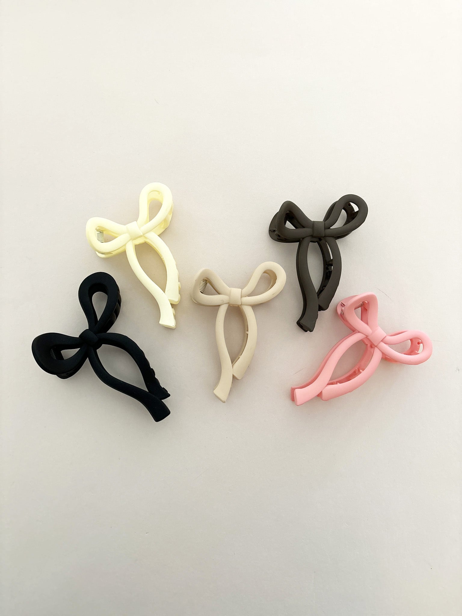 Romy Matte Bow Claw Clips (5col)