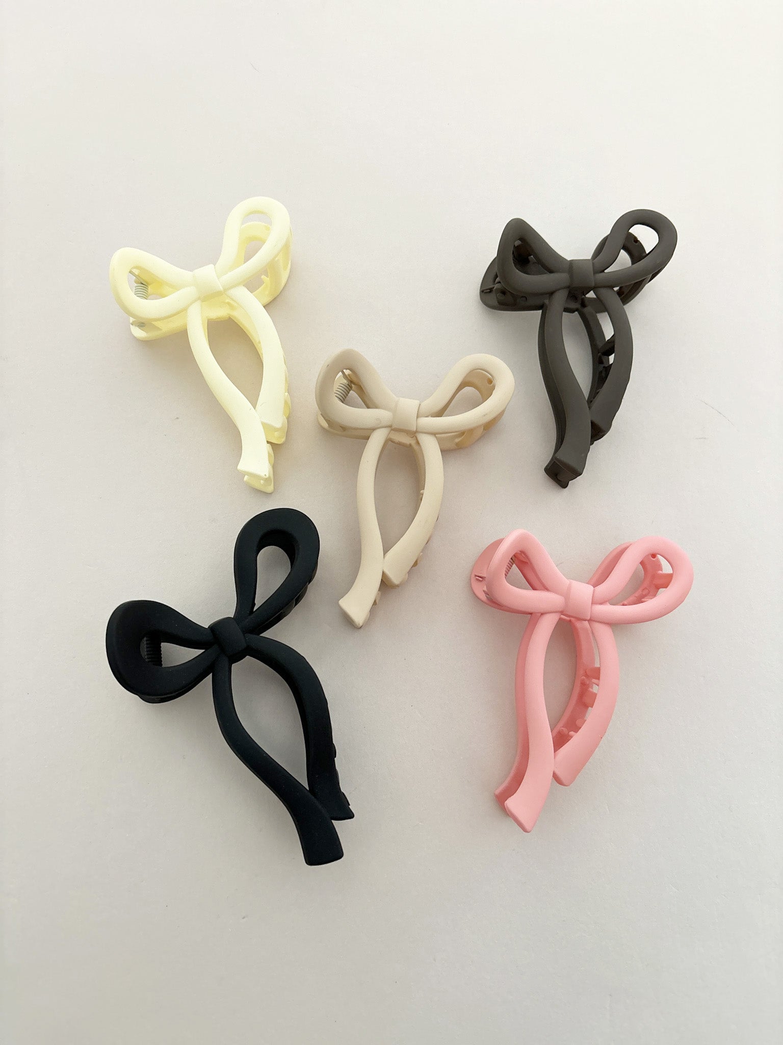 Romy Matte Bow Claw Clips (5col)