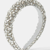 Jennifer Cubic Statement Headband in Silver