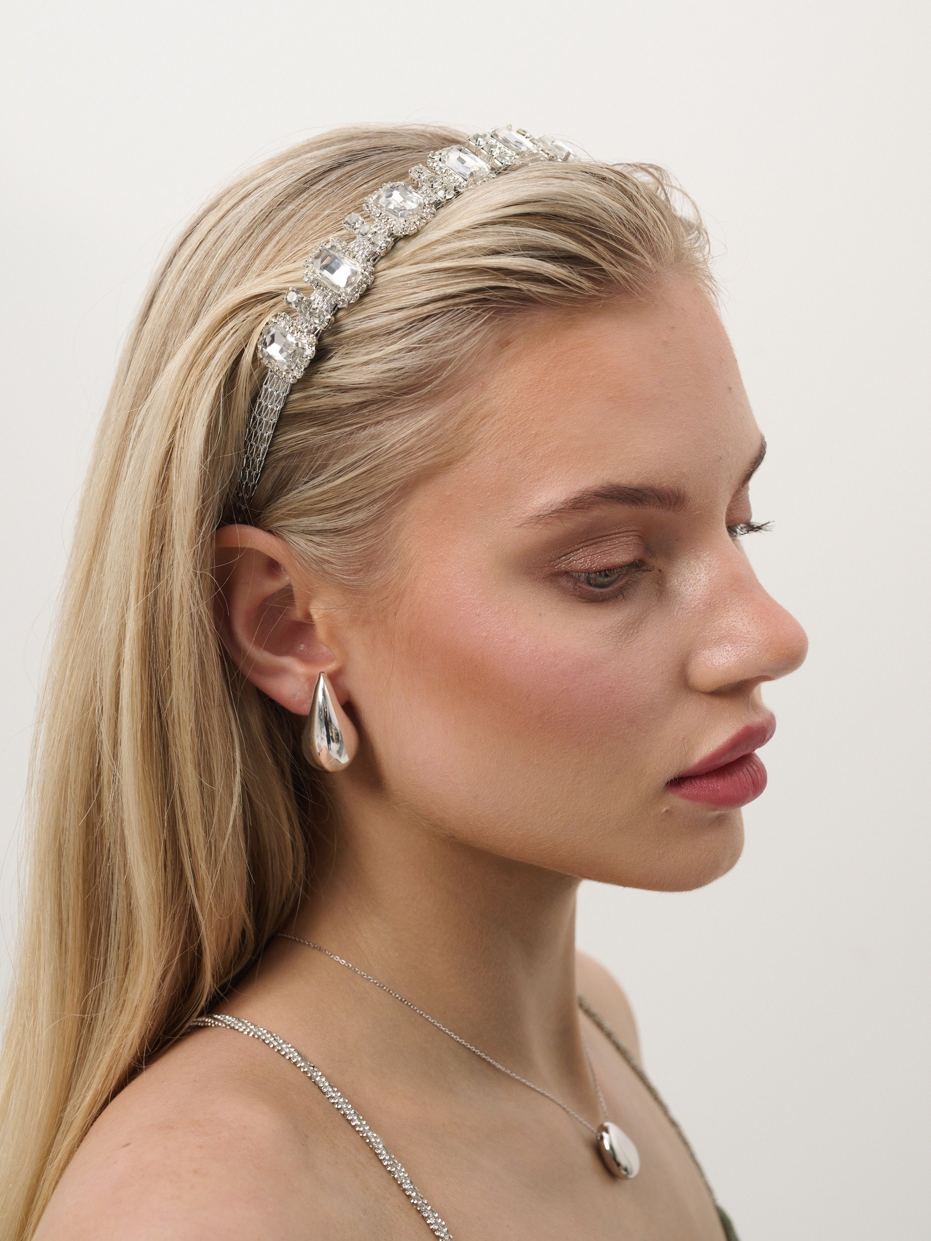 Square Rhinestone Statement Headband