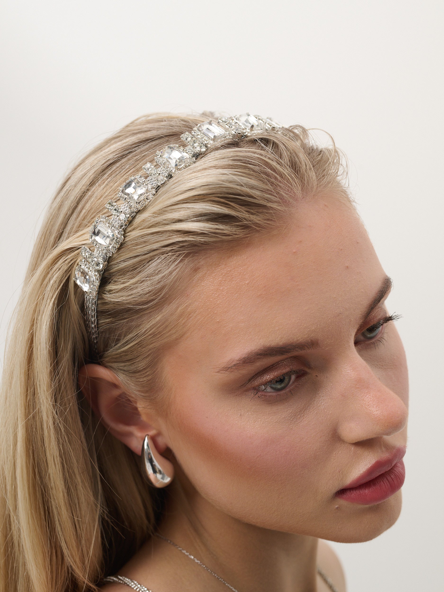 Square Rhinestone Statement Headband