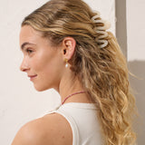 Wave Acrylic Metal Claw Clip (3col)