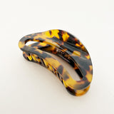 Oval Tort Hair Claw Clip in Light Tort