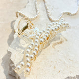 Twist Pearl Hair Claw Clip