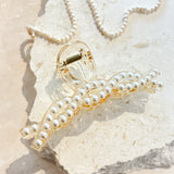 Twist Pearl Hair Claw Clip