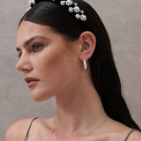 Pearl Floral Velvet Statement Headband