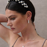 Pearl Floral Velvet Statement Headband
