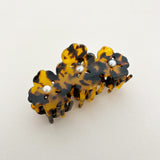 Hannah Flower Hair Claw Clip in Tort