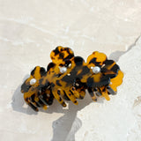 Hannah Flower Hair Claw Clip in Tort