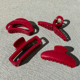 Ruby Square Hair Claw Clip