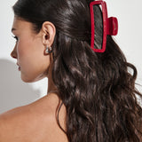 Ruby Square Hair Claw Clip