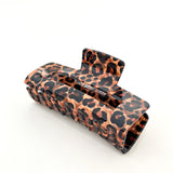 Leopard Rectangular Claw Clip
