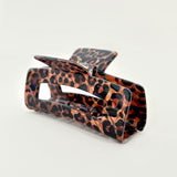 Leopard Rectangular Claw Clip