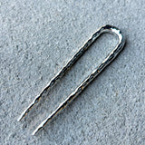 Louise Hammered French Pin in Silver (1pc)
