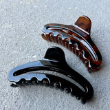 Zen Oval Hair Claw Clips (2col)
