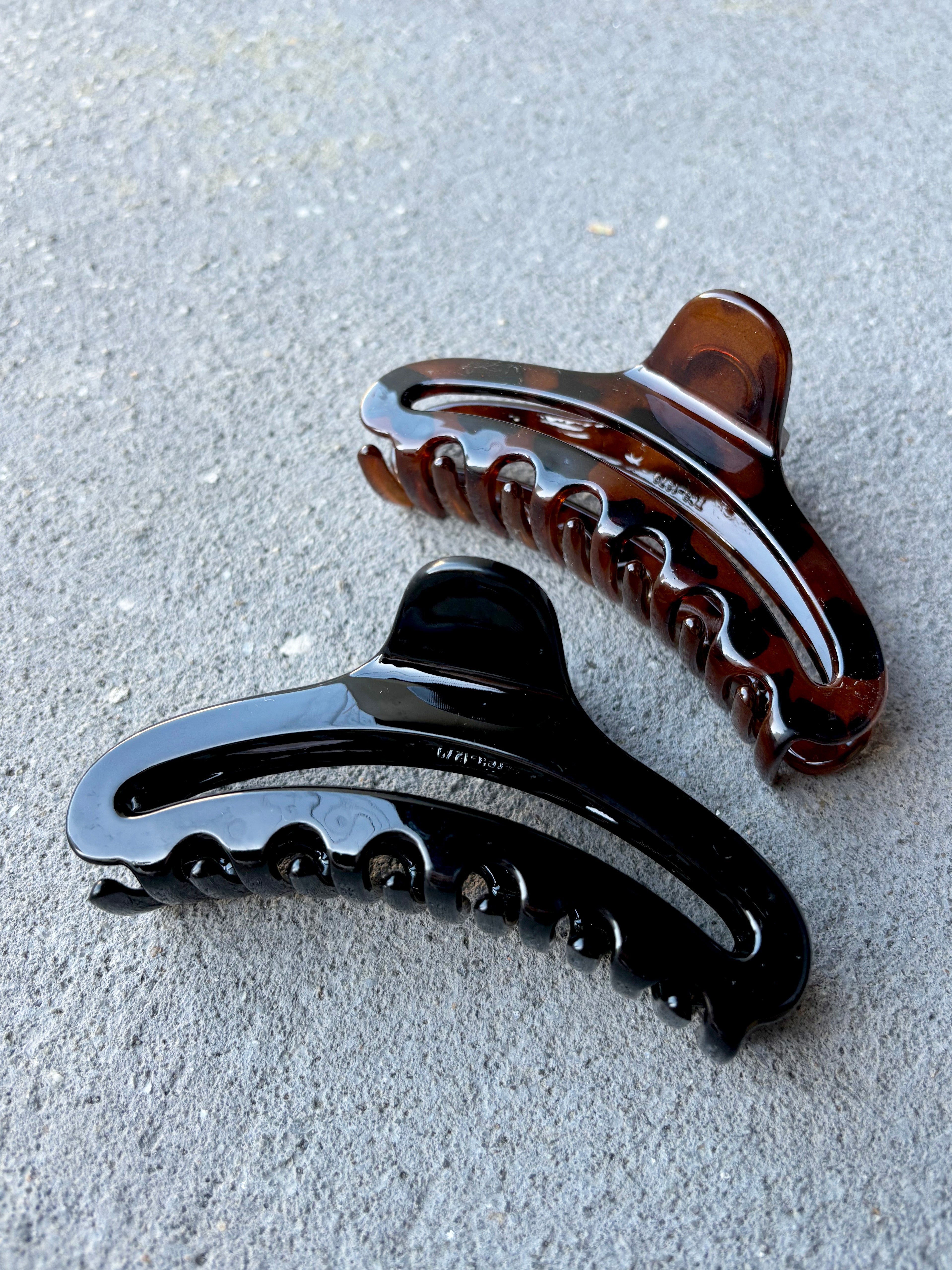 Zen Oval Hair Claw Clips (2col)