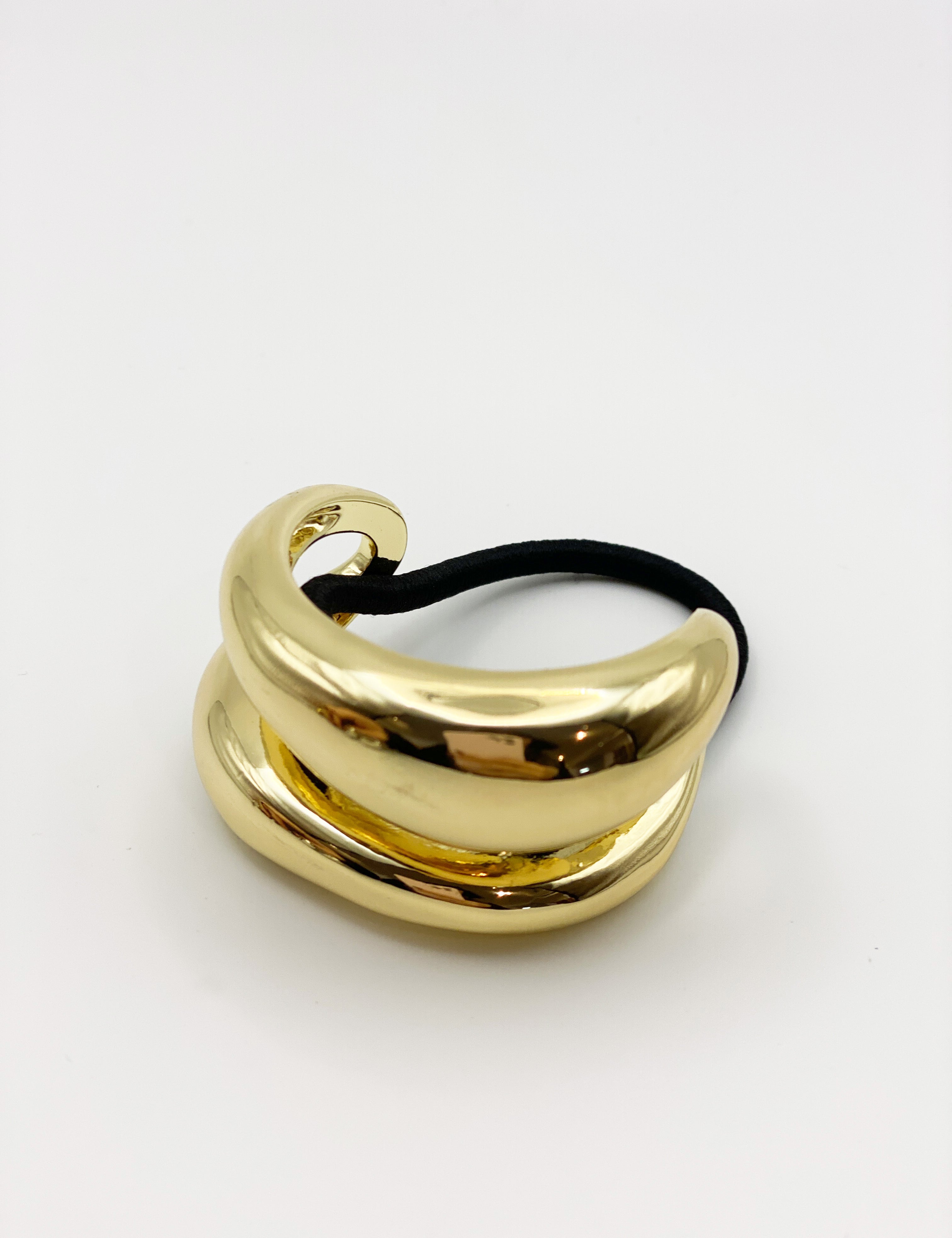 Double Pony Hair Cuff Tie (2col)