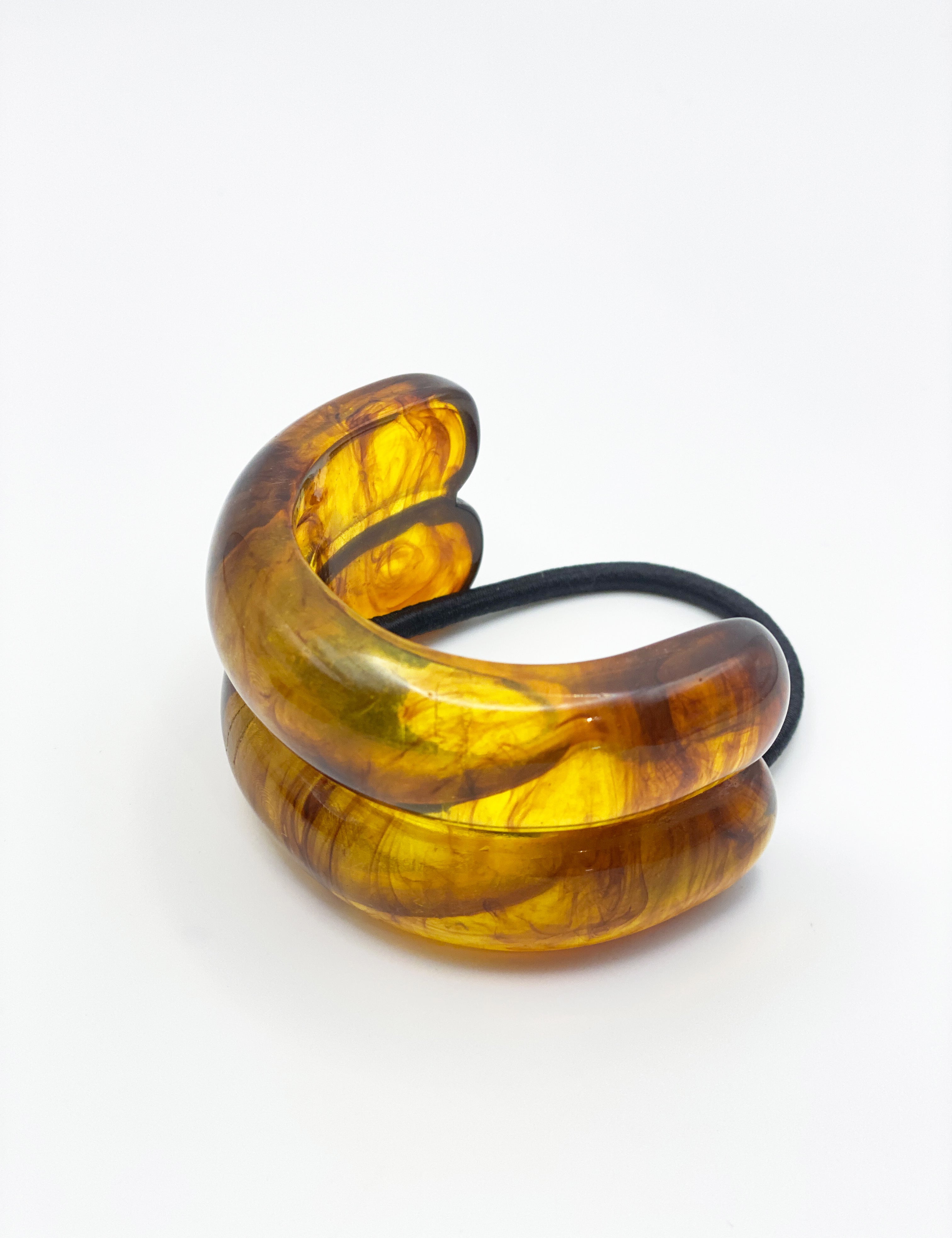 Double Crescent Hair Cuff Tie (2col)