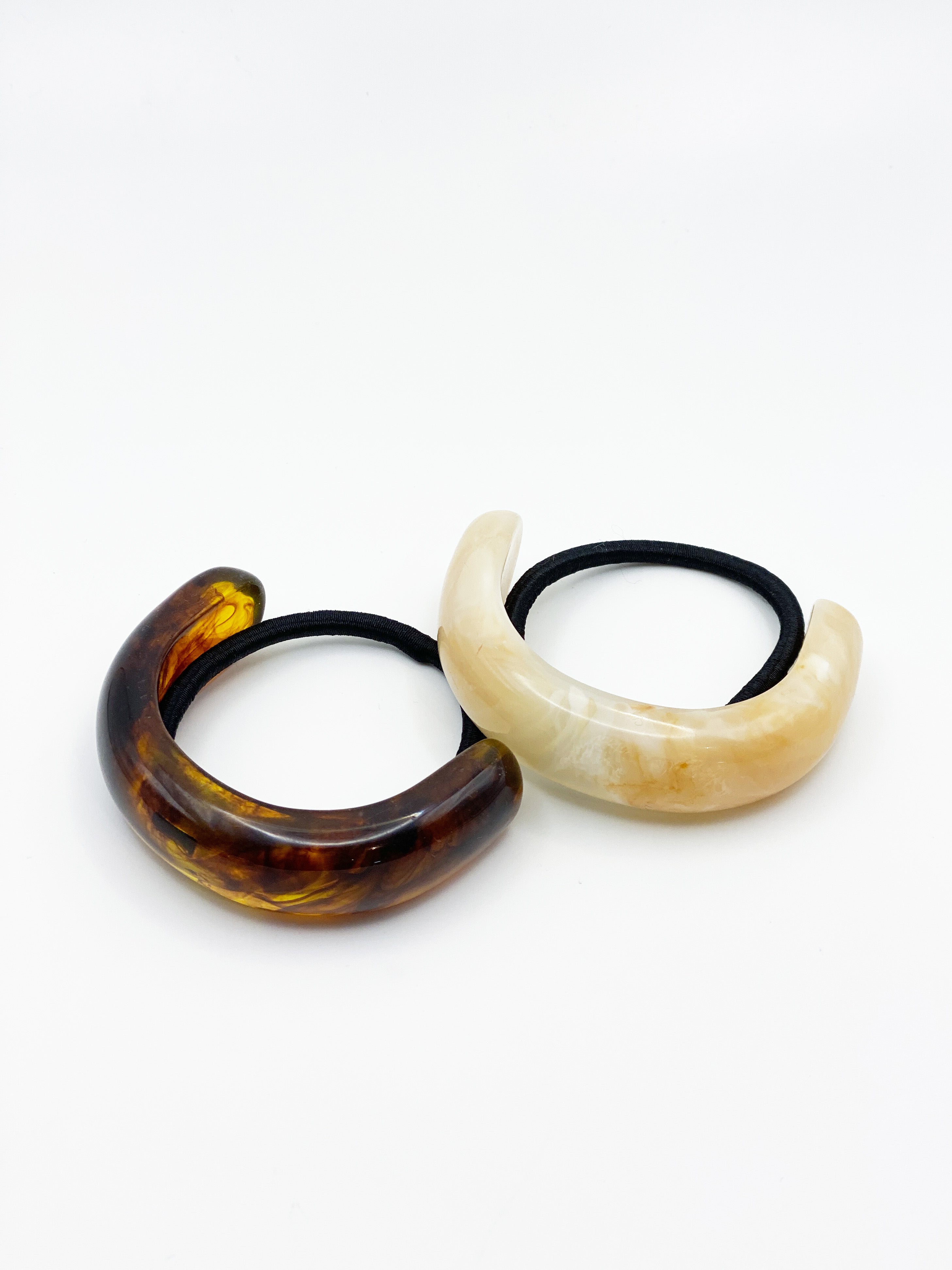 Crescent Resin Hair Cuff Tie (2col)