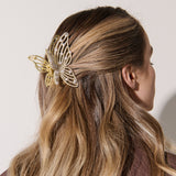 Faux Pearl Butterfly Hair Claw Clip