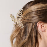 Faux Pearl Butterfly Hair Claw Clip