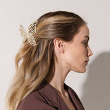 Faux Pearl Butterfly Hair Claw Clip