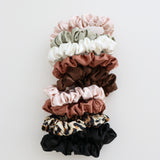 Leopard Mini Scrunchies 5 Pack Set