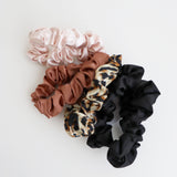 Leopard Mini Scrunchies 5 Pack Set
