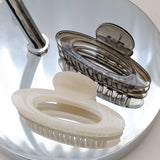 Rue Oval Hair Claw Clips (2col)