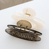 Rue Oval Hair Claw Clips (2col)