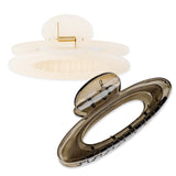 Rue Oval Hair Claw Clips (2col)